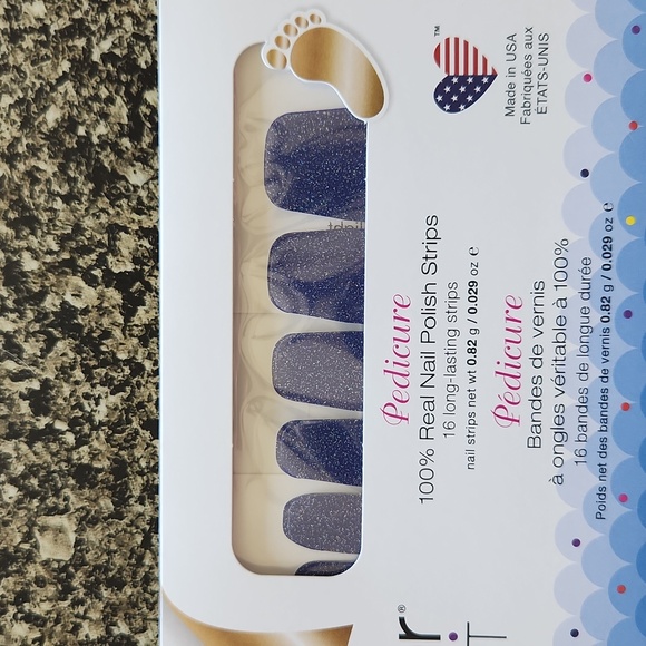 Color Street Pedicure Real Nail Polish Strips, Set of 3, Purples and Greens - Picture 3 of 7